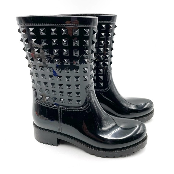 SOLD-Valentino Rockstud Rain Boots